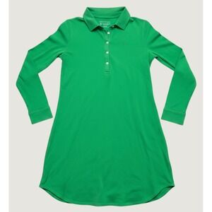 Coolibar Womens Green UPF 50+ Long Sleeve Polo Sun Protection Dress Size M